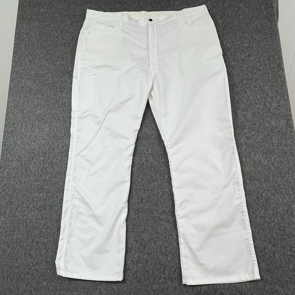 Dickies Painter Pants Mens 44x32 White Cotton Blend Cargo Pocket - NEW
